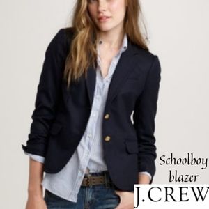 J. Crew wool navy Schoolboy blazer (S/6)